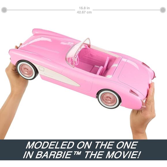 Hot Wheels Barbie RC Corvette from Barbie The Movie Remote-Control Car NEW - Picture 3 of 7